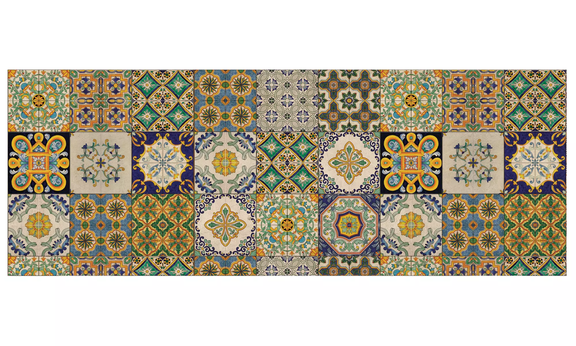 Non-Slip Kitchen Runner Rug with Digital Print