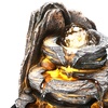 Image 7: Tiered Rock Cascading Tabletop Water Fountain with LED Crystal Ball