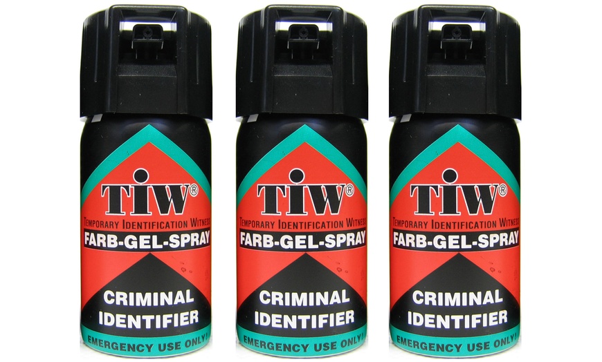 Image 3: Up to Three Red Farb Gel Self Defence Sprays