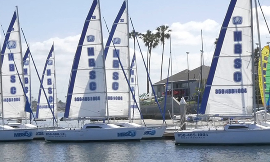 Image 3: Sail or Explore Mission Bay with 2 or 4 Hour C22 Rentals