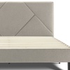 Image 31: Letto imbottito in tessuto con doghe in legno e vano contenitore