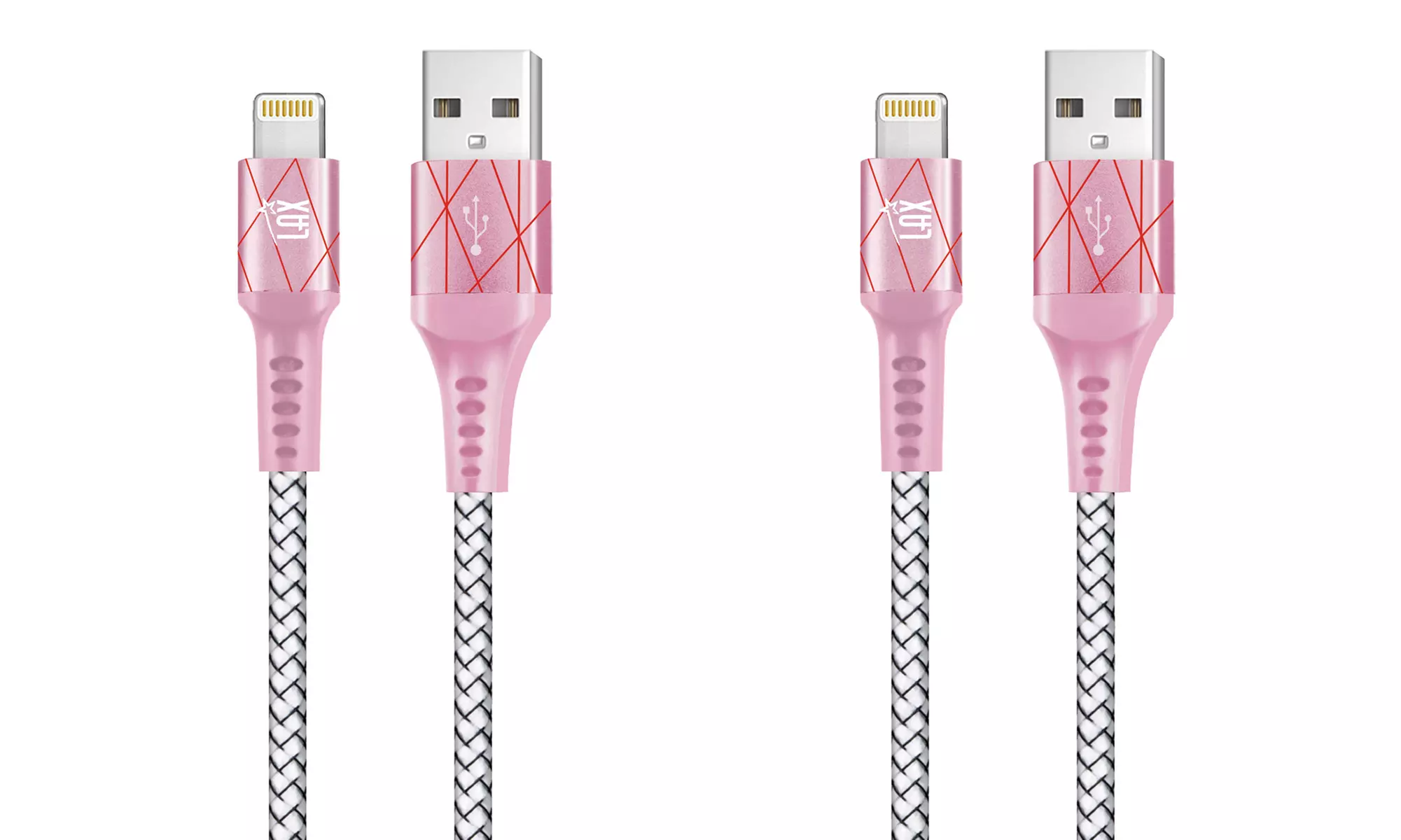 LAX Apple-Certified Braided Lightning Cable for iPhone & iPad (4ft or 6ft)