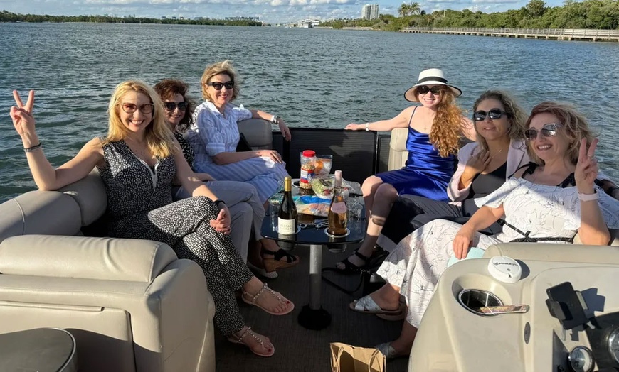Image 2: Sail Into Adventure: Private Pontoon Cruise