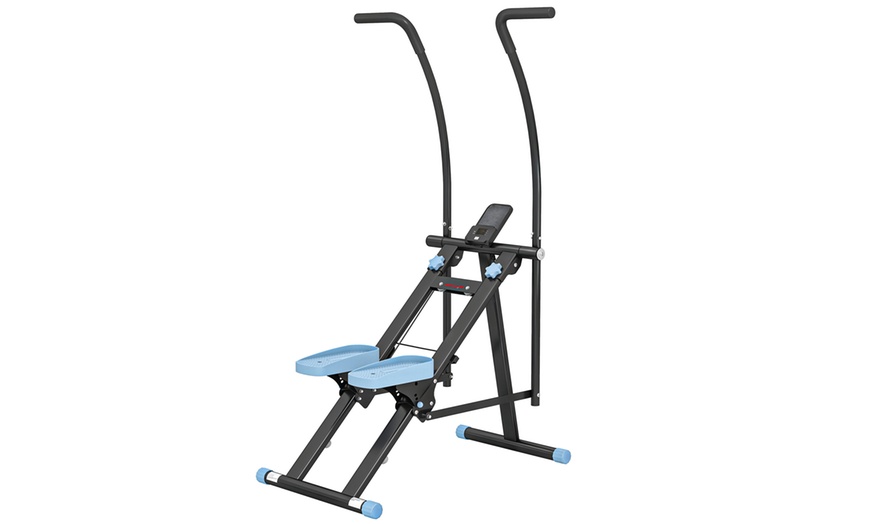Image 2: SPORTNOW Stair Stepper, Adjustable Pedal Heights for Home Gym