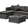 Image 17: Outsunny Rattan-Effect Sofa Set, with a Coffee Table