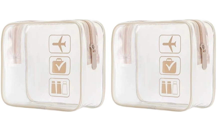 Image 12: Transparent Travel Toiletries Storage Bag 