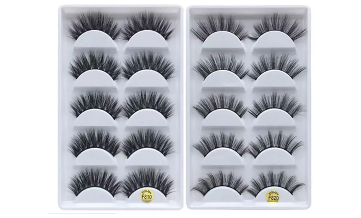 10 pairs 3D Mink Eyelashes Natural Long false Eyelashes Extension 14-15mm