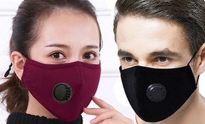 Cotton Face Mask with Valve