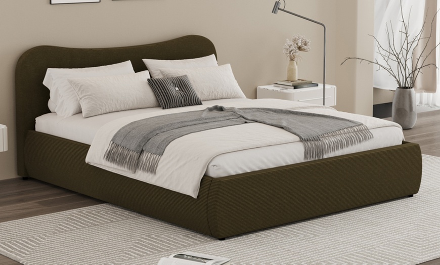 Image 12: Lit coffre Milano design arrondi