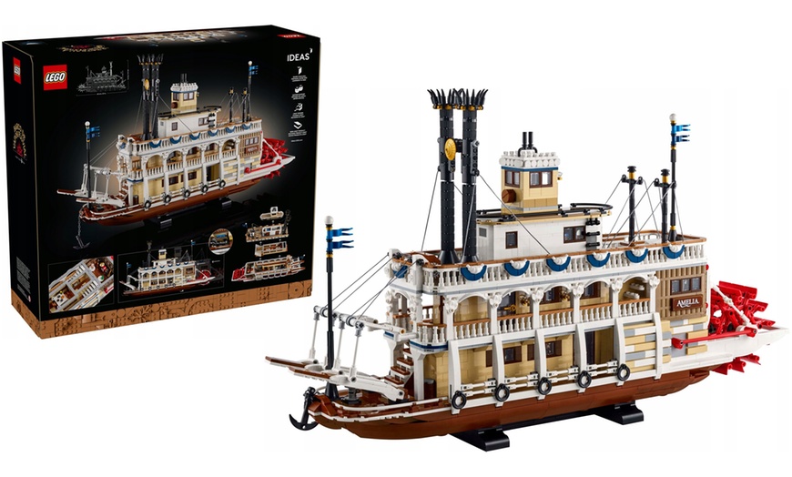Image 1: LEGO Ideas River Steamboat (21356)