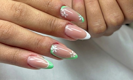 Full Set Gel  w/ gel Pedi - Diana Beauty