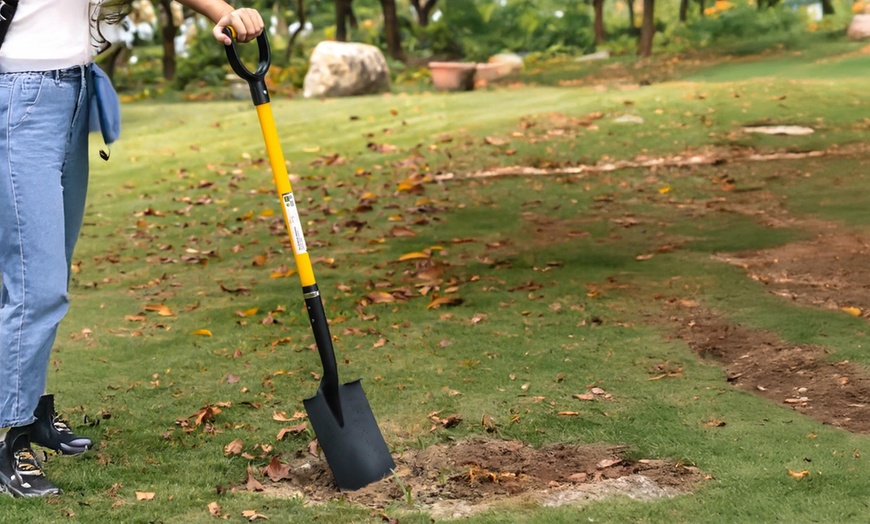 Image 9: Herramienta de jardín de acero templado y mango de fibra de Suan