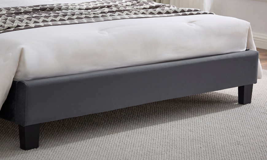 Image 5: King or Double Bed Frames with Adjustable Upholstered Headboards