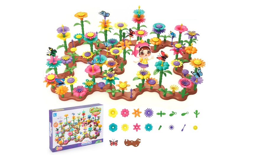 Image 1: 272 Pieces Versatile Garden Creative Building Blocks Set