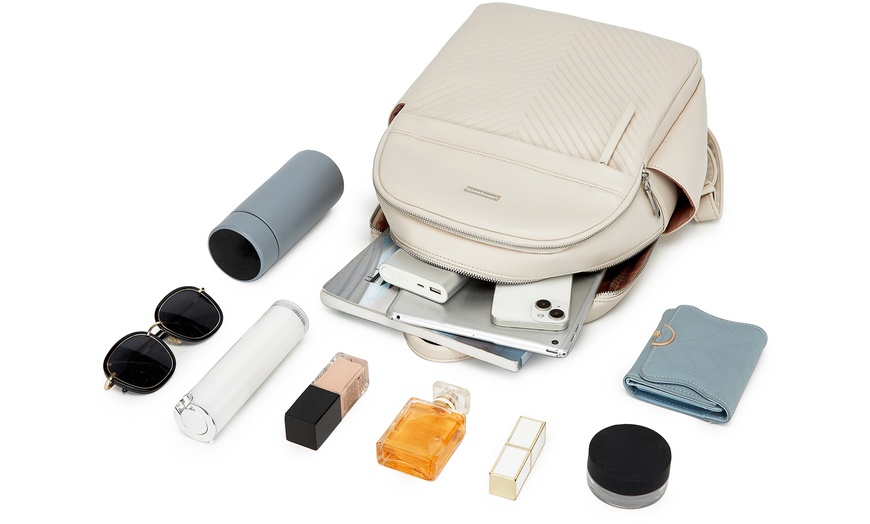 Image 5: Women's PU Leather Backpack