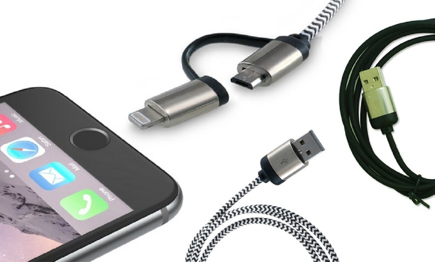 Image 1: Two-In-One Charging Cable