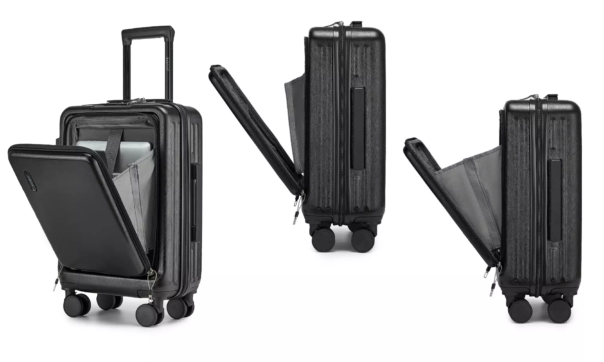 KONO Hardshell Luggage Set with TSA Lock and 360° Spinner Wheels