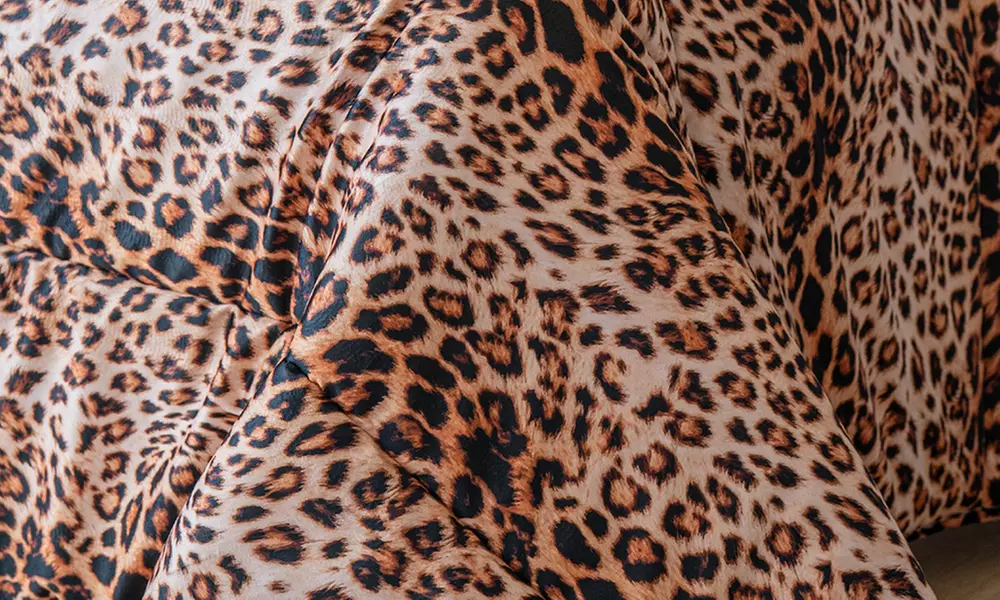 Doppelte Winterdecke aus Samt mit Digitaldruck