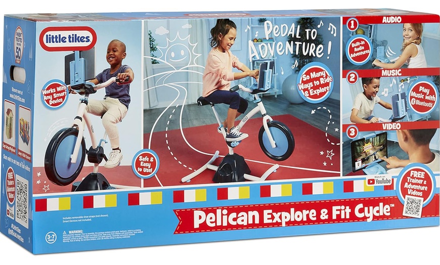 Image 6: Little Tikes Pelican Explore and Fit Cycle with Bluetooth