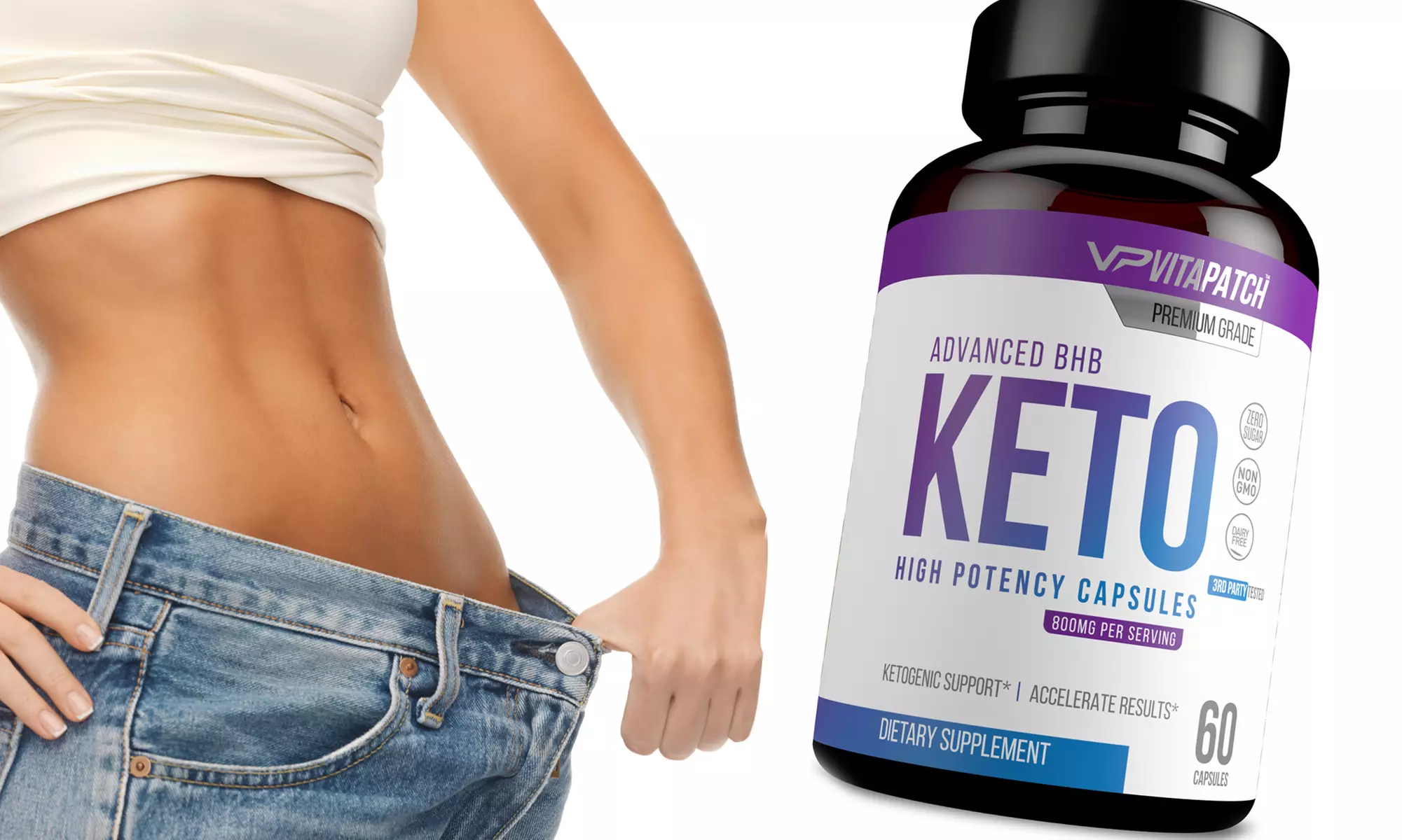 Keto BHB Diet Pills for Weight Loss and Keto Support (60-, 120- or 180-Count) - Primary Image