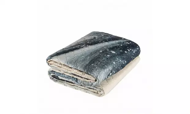 Italiaanse lichte sprei met 3D-print voor tweepersoonsbed