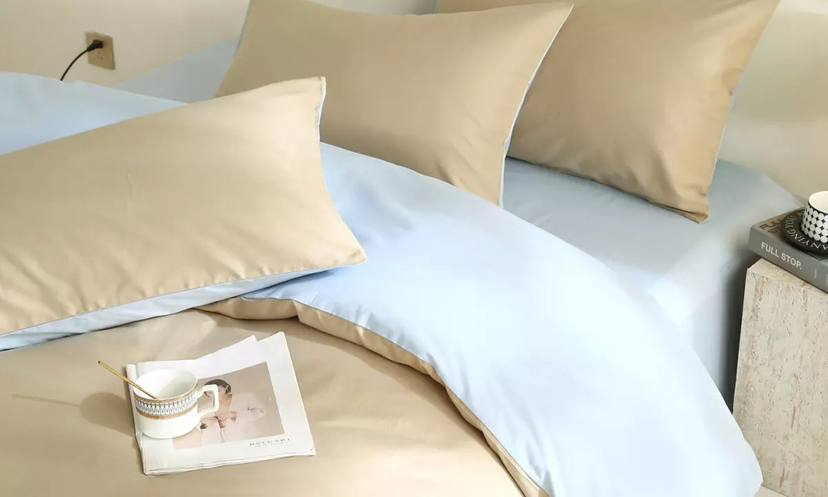 Reversible Pure Cotton Pillowcase Pair