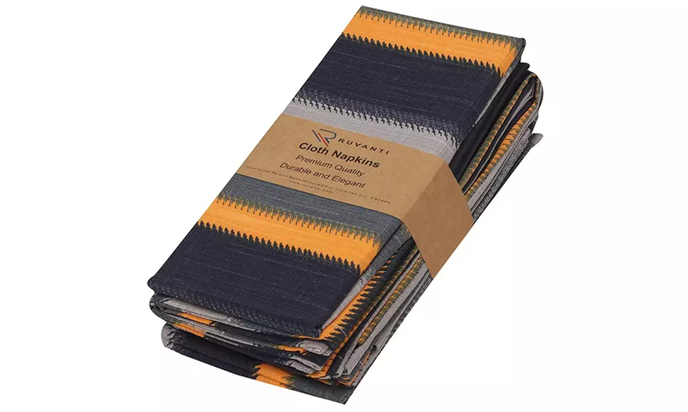 Ruvanti Reusable Cotton Table Soft Absorbent Napkins