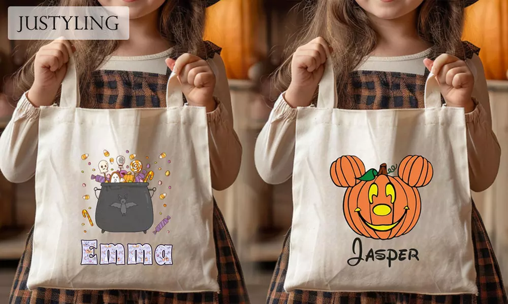 Gepersonaliseerd halloweenmandje