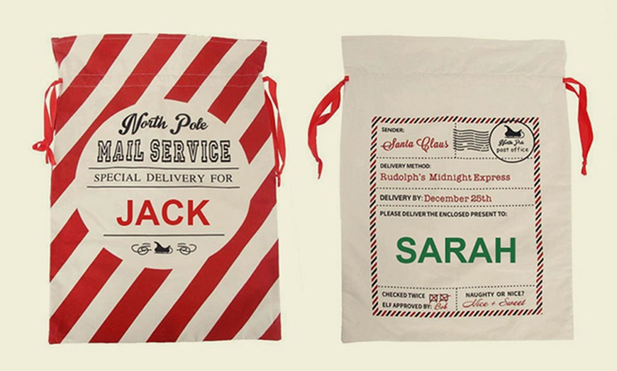 Image 5: Christmas Sack Large - Personalized Holiday Storage  