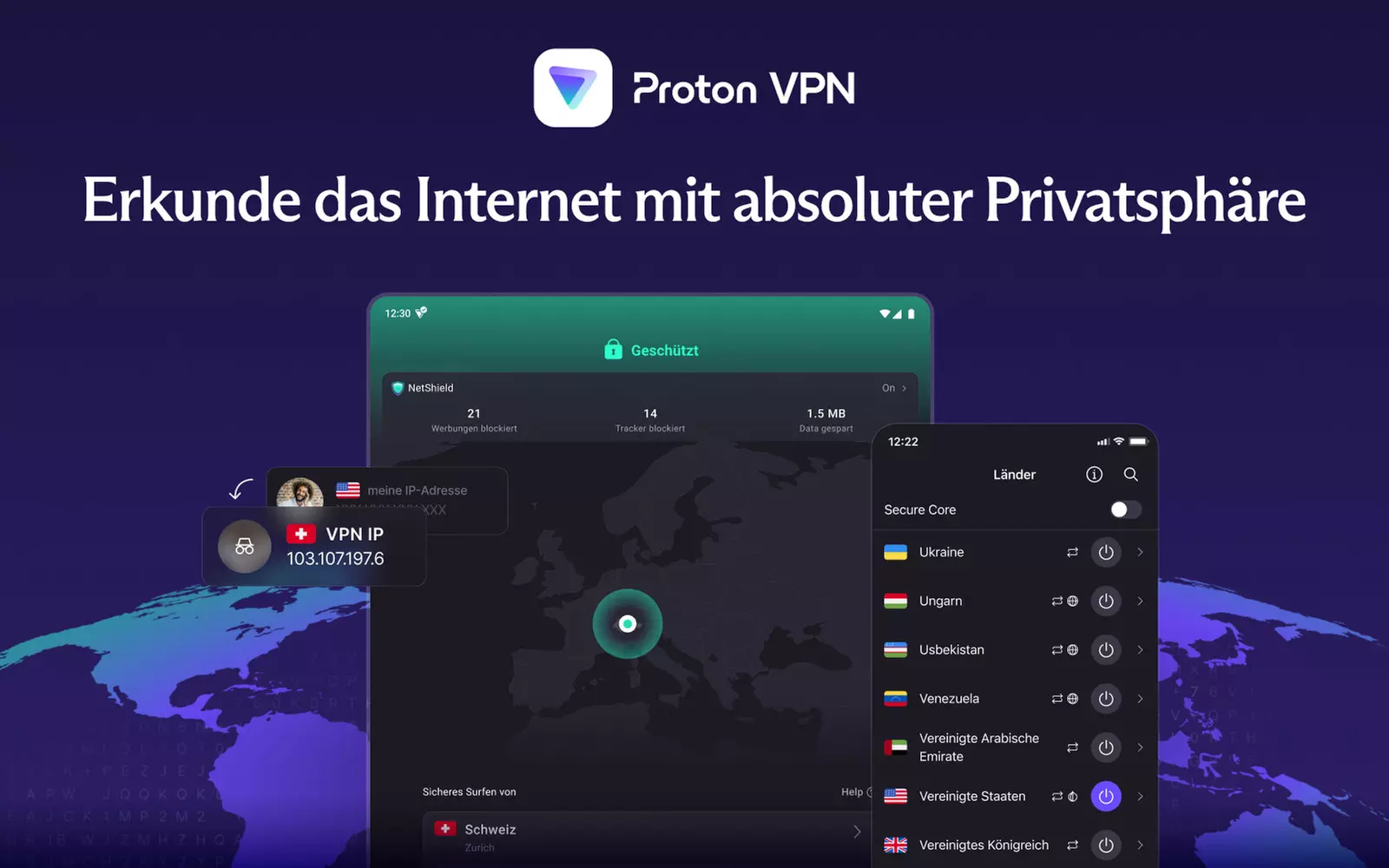 Proton VPN Plus-Abonnement - 1 Jahr, 10 Geräte