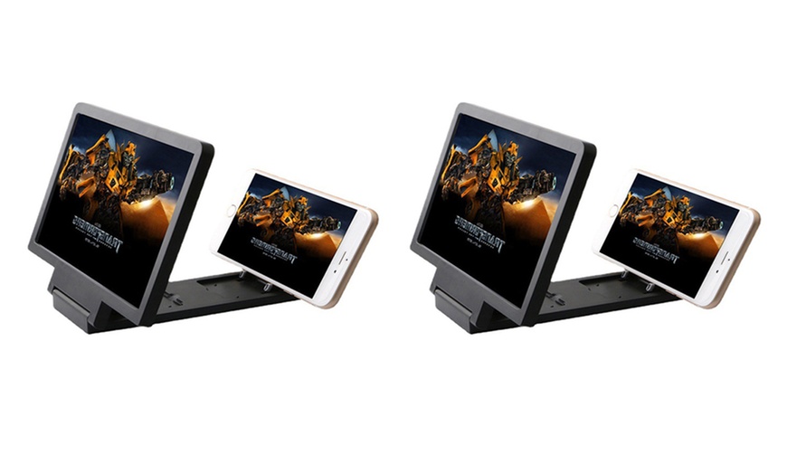 Image 6: One or Two Foldable Smartphone Screen Magnifiers