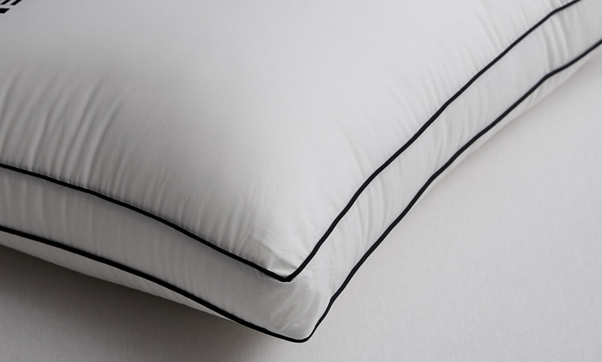 Image 41: 100% Cotton Five Star Hotel Pillow 2 Pack Set