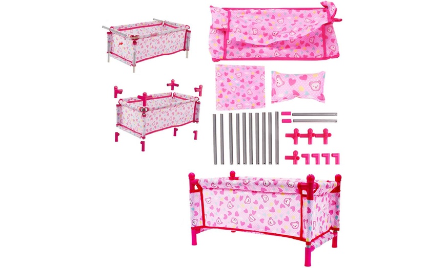 Image 8: Deao Five-in-One Baby Doll Pretend Play Set with Accessories