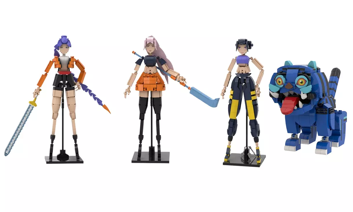 Bausteinmodell im Stil von K-Pop Demon Hunters im Modell/Design nach Wahl - Primary Image