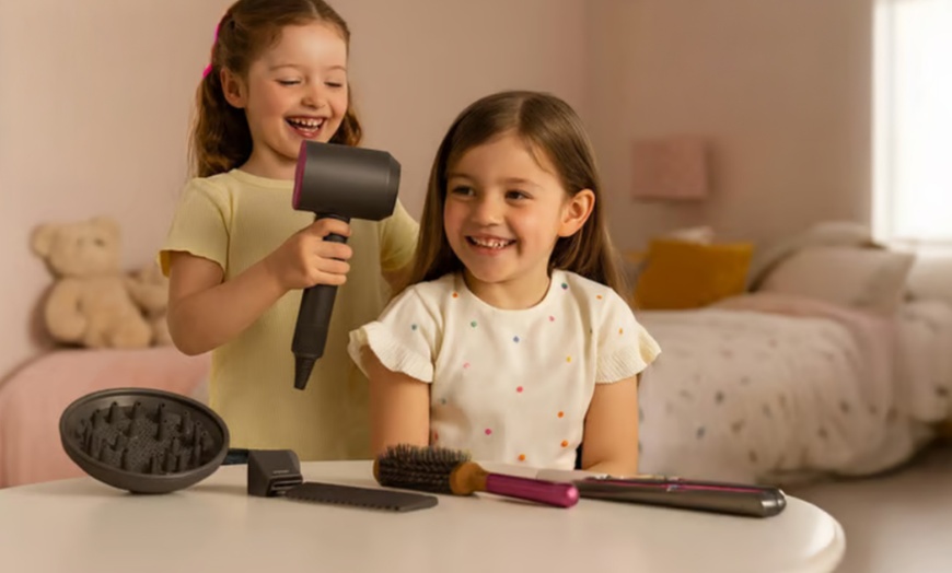 Image 1: Ultimate Hair Styling Set, Battery Powered Fun for Kids