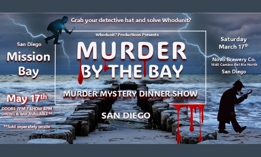 Image 1: Up to 60% Off  Murder By The Bay - Murder Mystery Dinner Show 