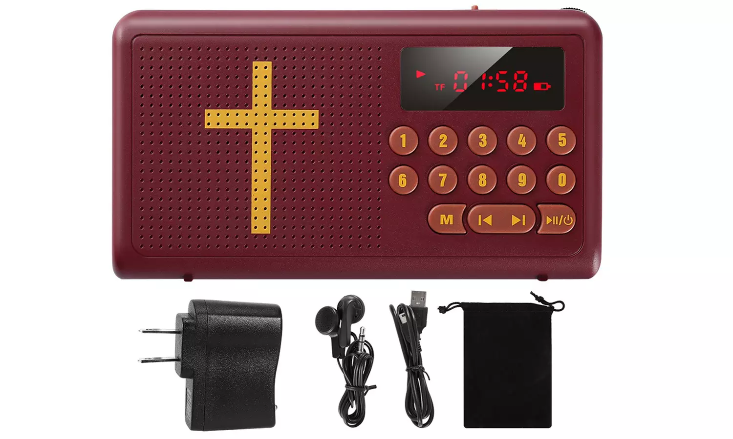 iMounTEK Electronic Audio Bible Player King James Version with Clear Narration