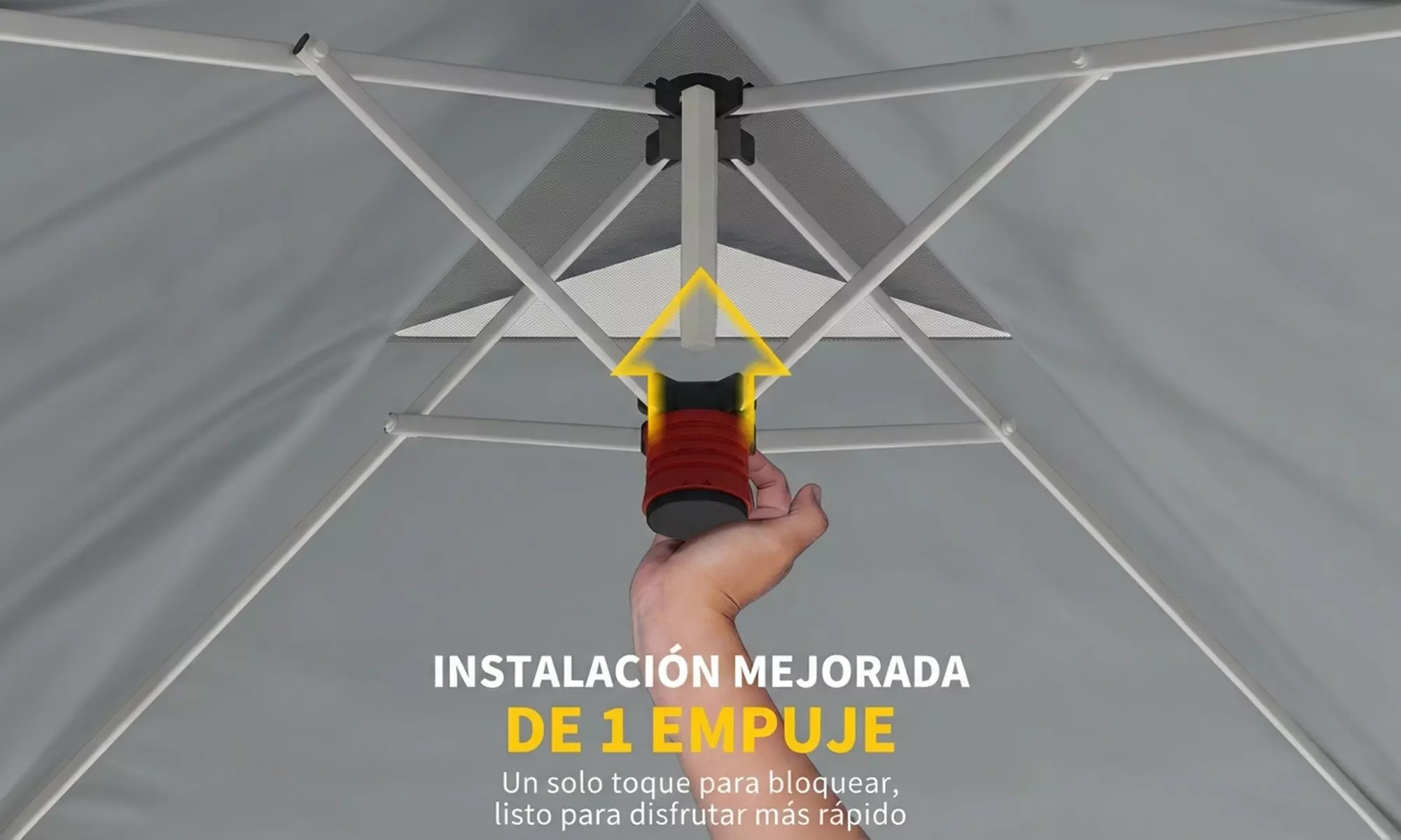 Outsunny 3m x 3m UPF50+ Pop-Up Gazebo with Wheels