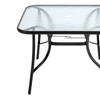 Image 25: Garden Rippled Tempered Glass Table Set