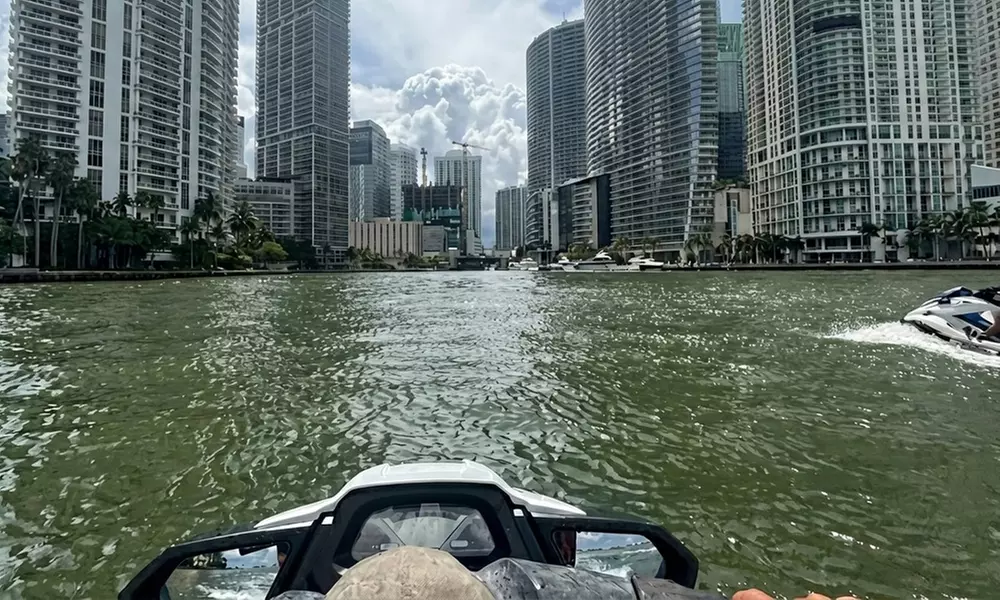 Family Thrills with an Hour Jet Skis Rental for 1, 2, or 4 People