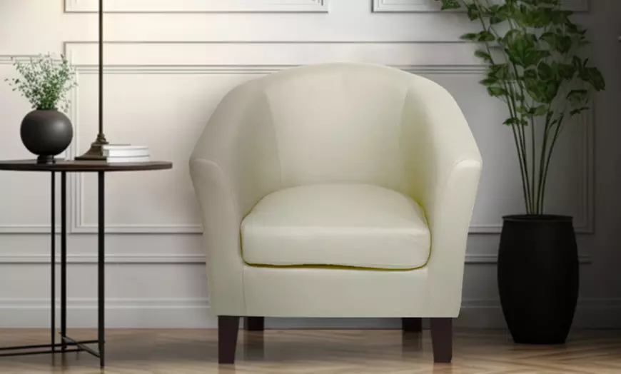 Image 4: Upholstered Accent Chair