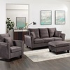 Image 13: Tivette Brushed Velvet Sofa Set 