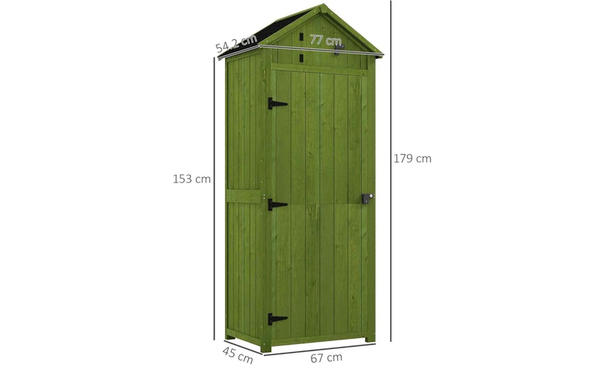 Image 10: Utility Outdoor Small Wooden Shed in choice of colours