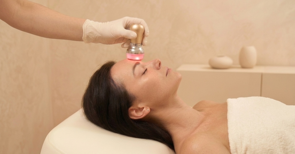 Sesión de radiofrecuencia facial con mascarilla de vitaminas en Madrid