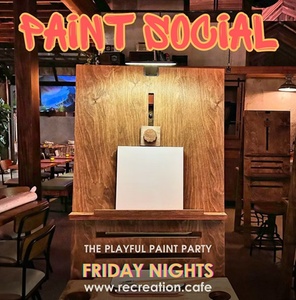 Paint Social Night Admission - For 1 - Re/creation Cafe