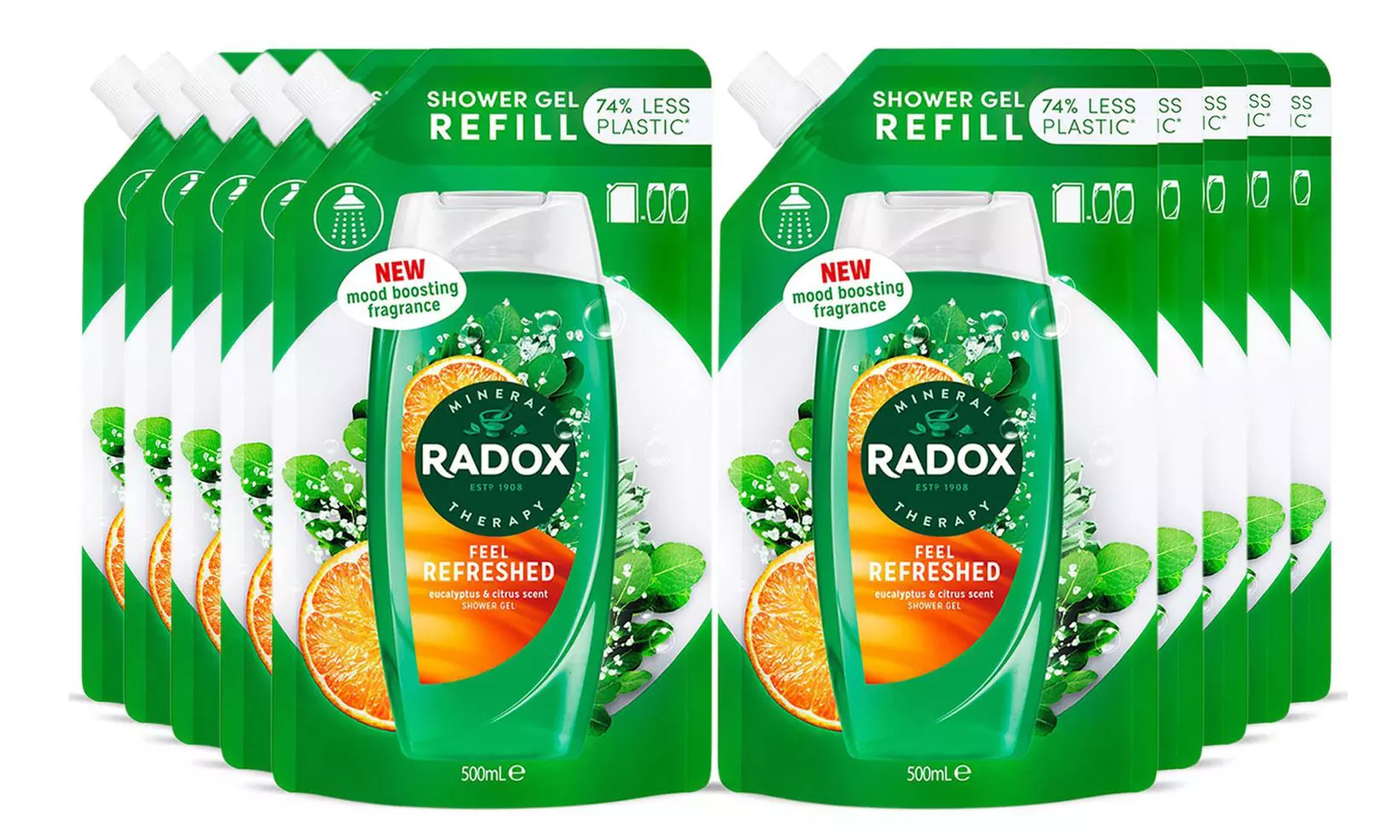 Radox body wash Feel Awake or Feel Refreshed Refill Pouch - Image 7