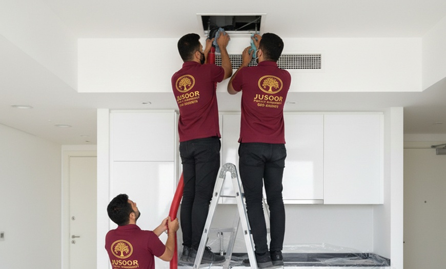 Image 3: Improve Air Quality with Jusoor Facility Management AC Duct Cleaning