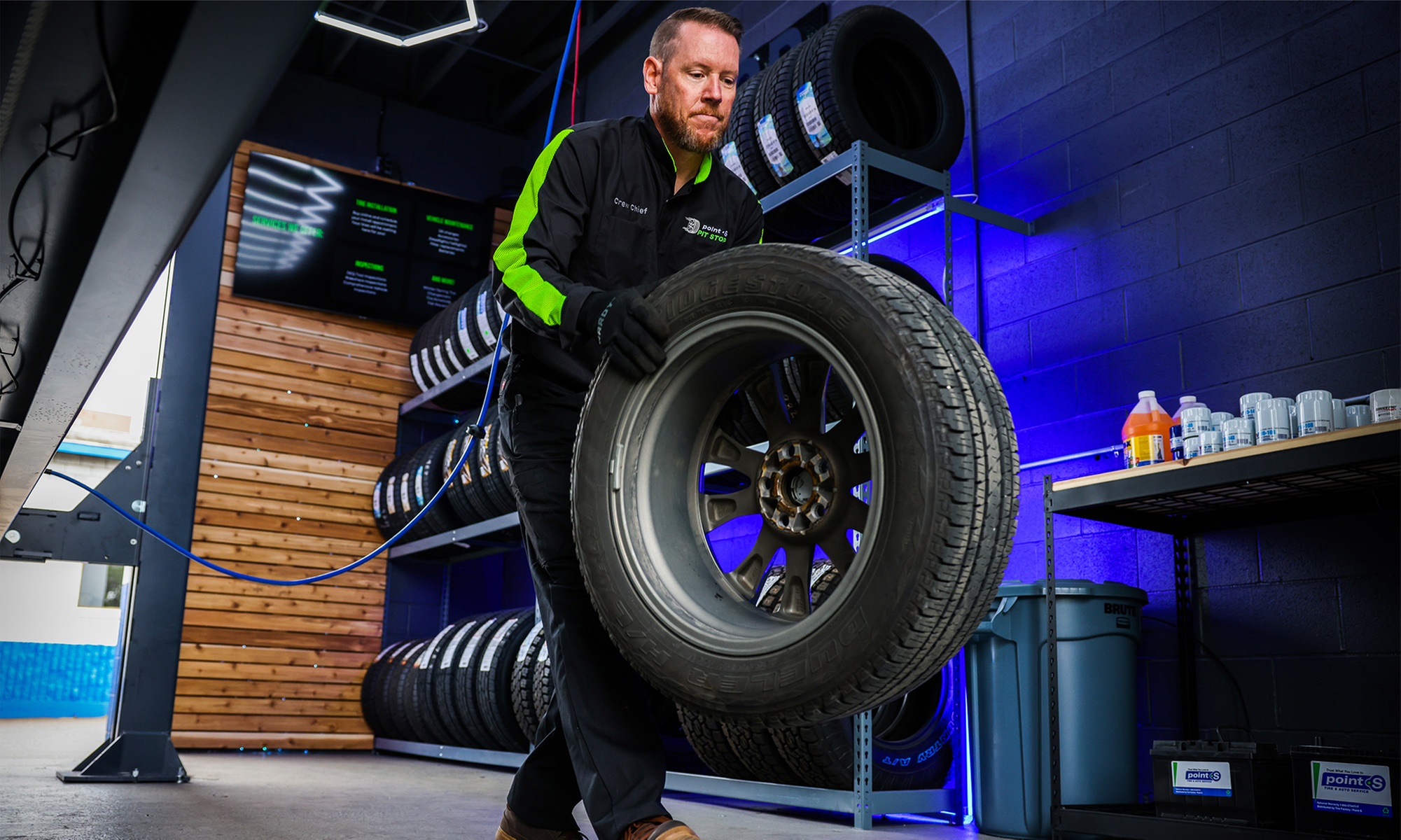 Expert Services Awaits: 4-Wheel Alignment at Fowers Point S Tire & Auto Service ( Up to 20% Off )