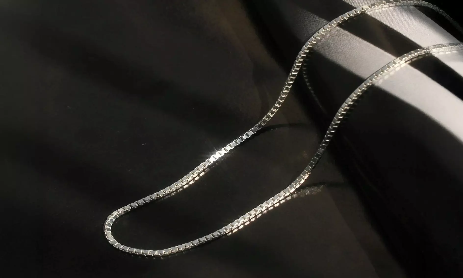 1MM 925 Sterling Silver Rhodium Plated Box Chains in 14"-30"