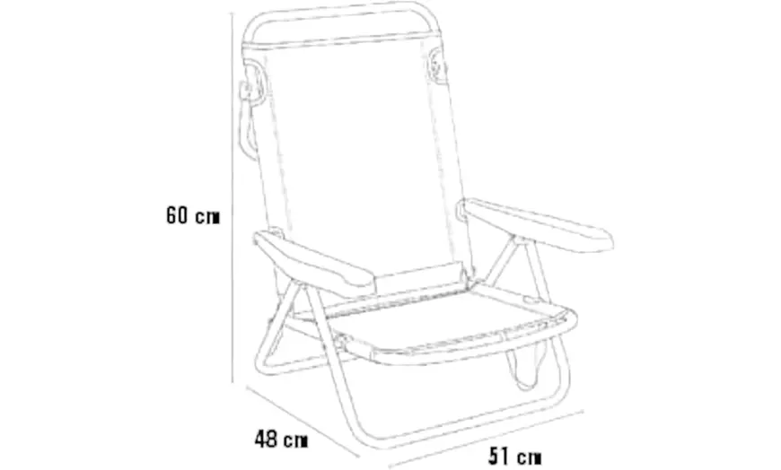 Image 5: Lot de 2 chaises de plage pliables